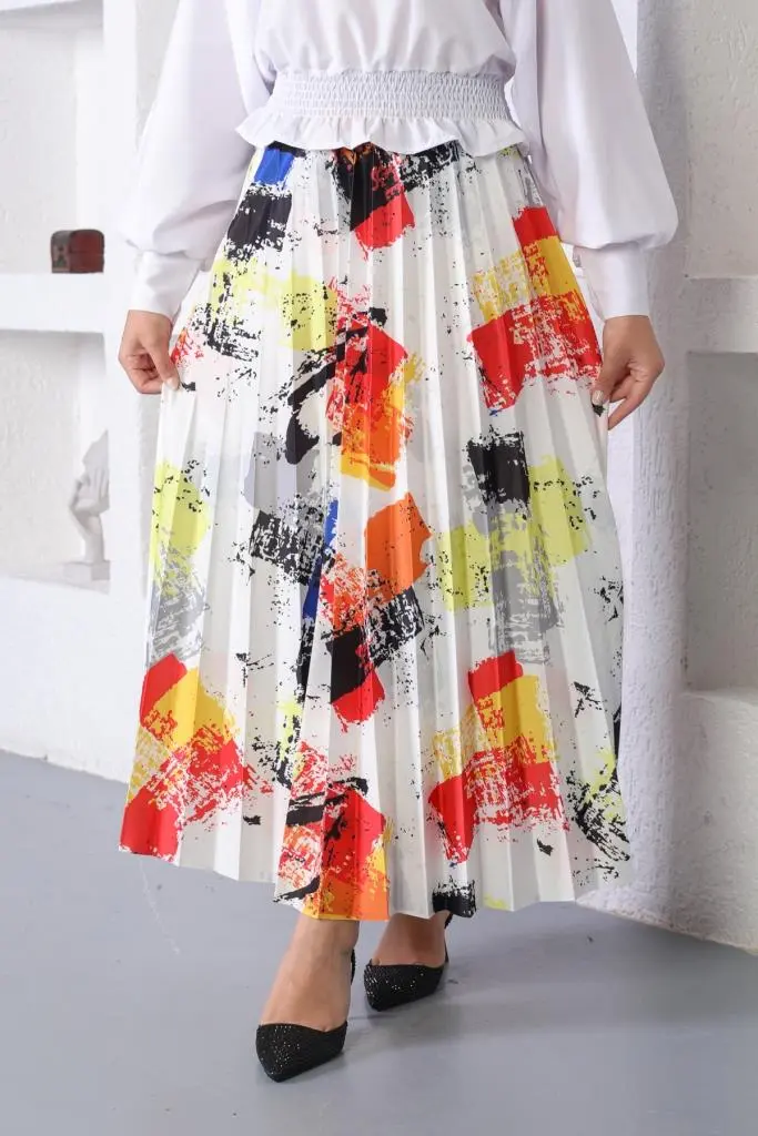 Pleated Skirt-detail