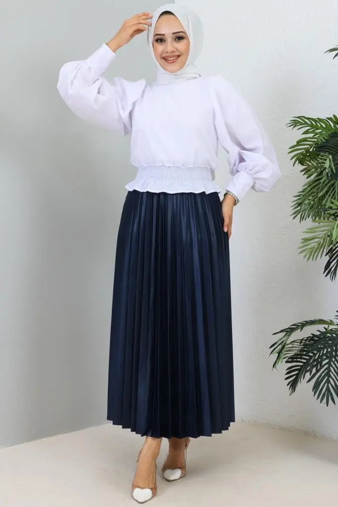 New Pleated Skirt-detail