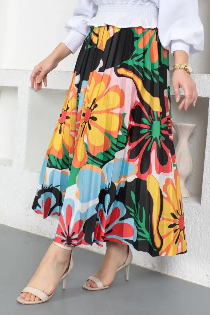 Hijab Pleated Skirt-detail