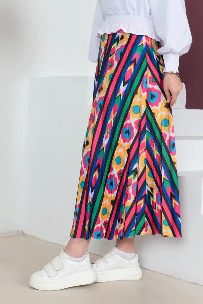 Pleated Skirt-detail