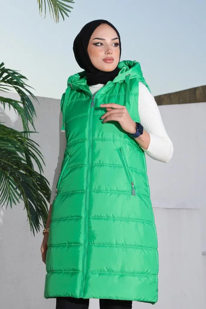 5140 Dolumlu Şişme Yelek Yeşil-detail