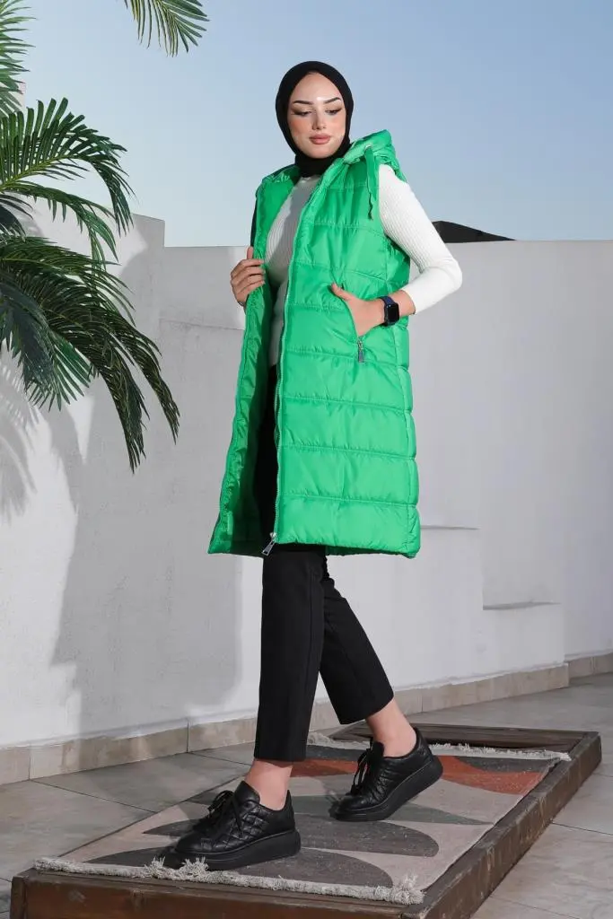 5140 Dolumlu Şişme Yelek Yeşil-detail