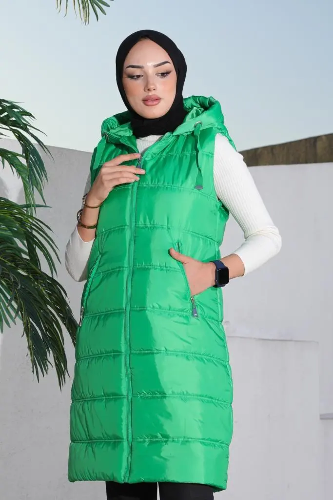 5140 Dolumlu Şişme Yelek Yeşil-detail