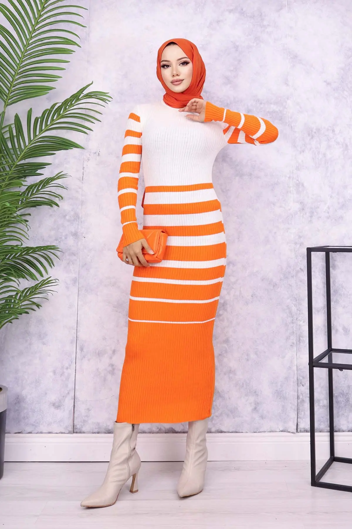 Turtleneck Sweater Dress-detail