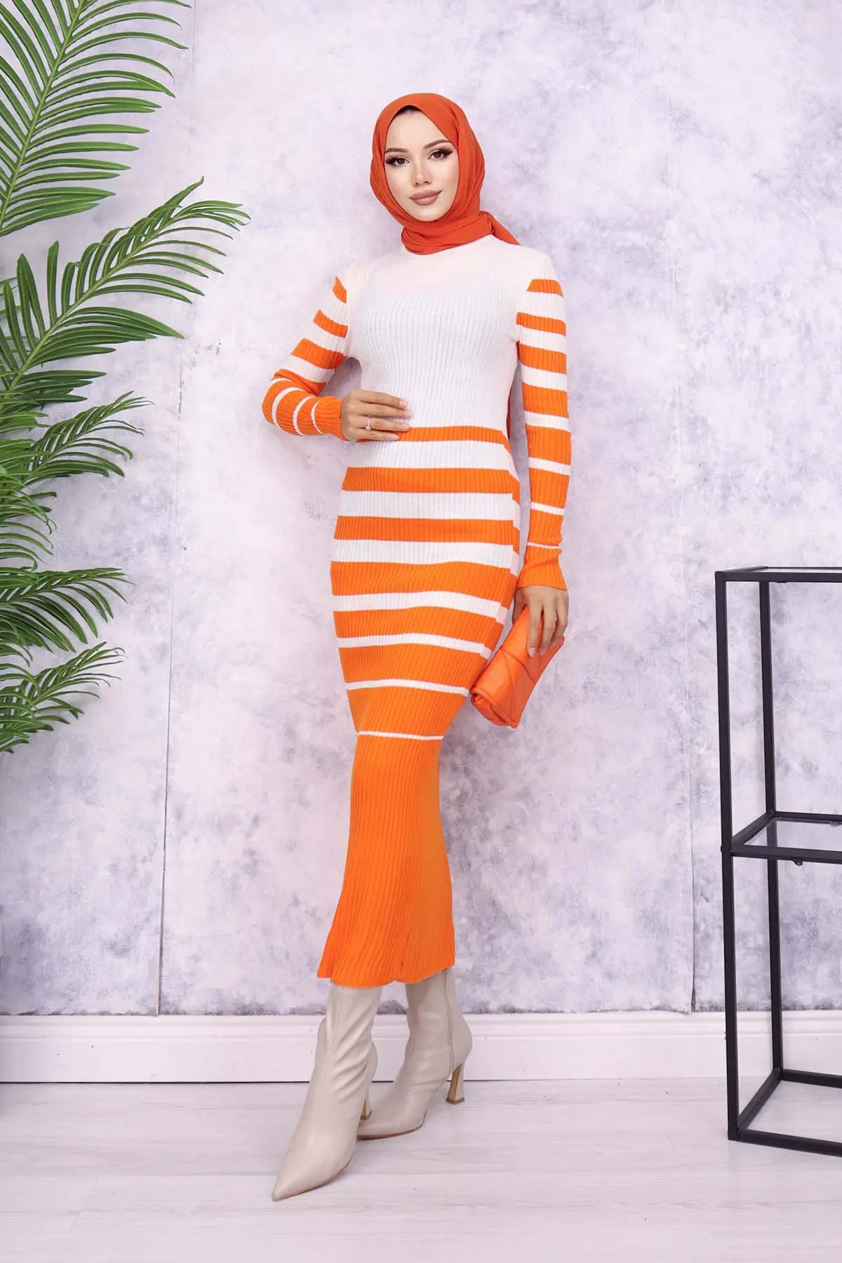 Turtleneck Sweater Dress-detail