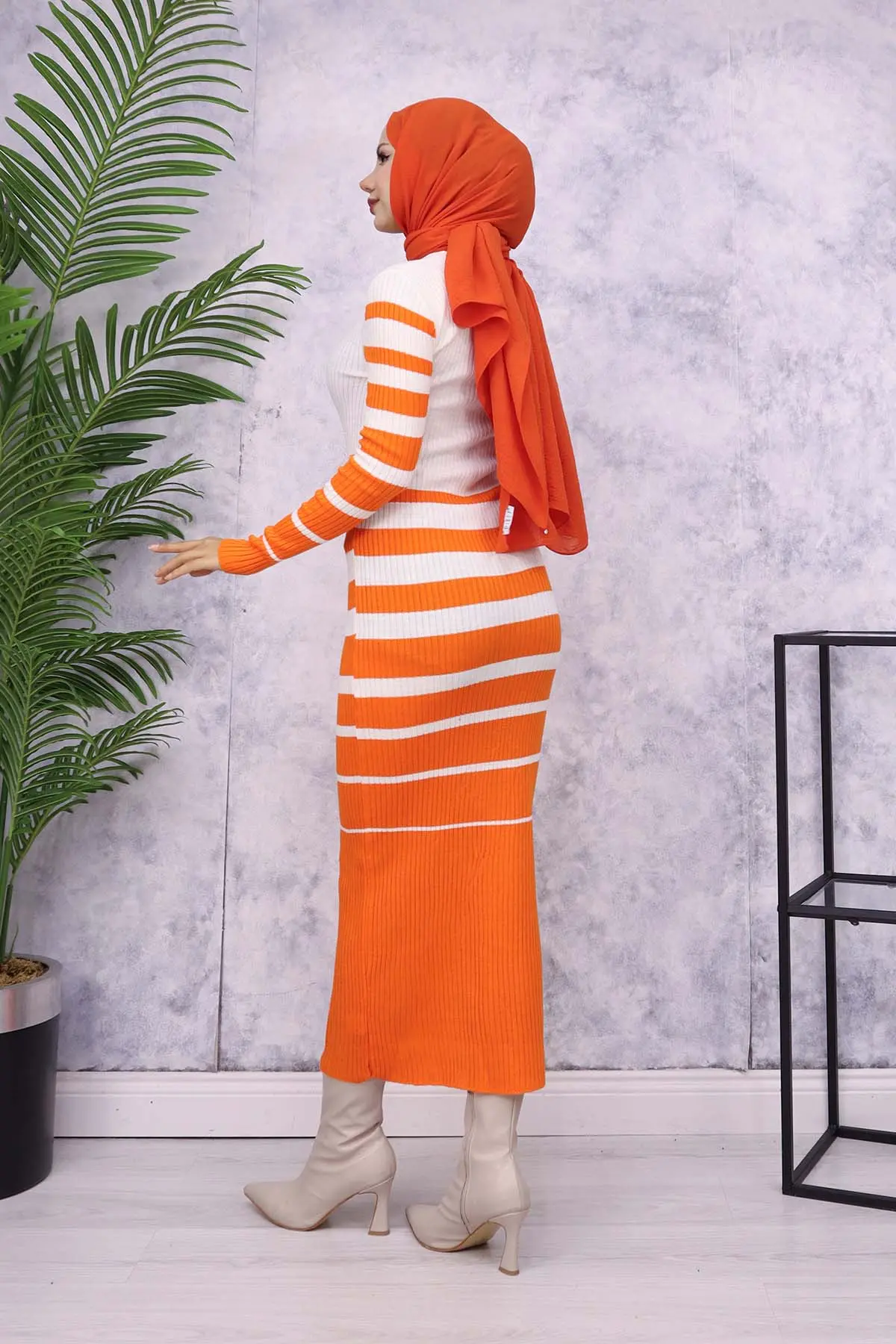 Turtleneck Sweater Dress-detail