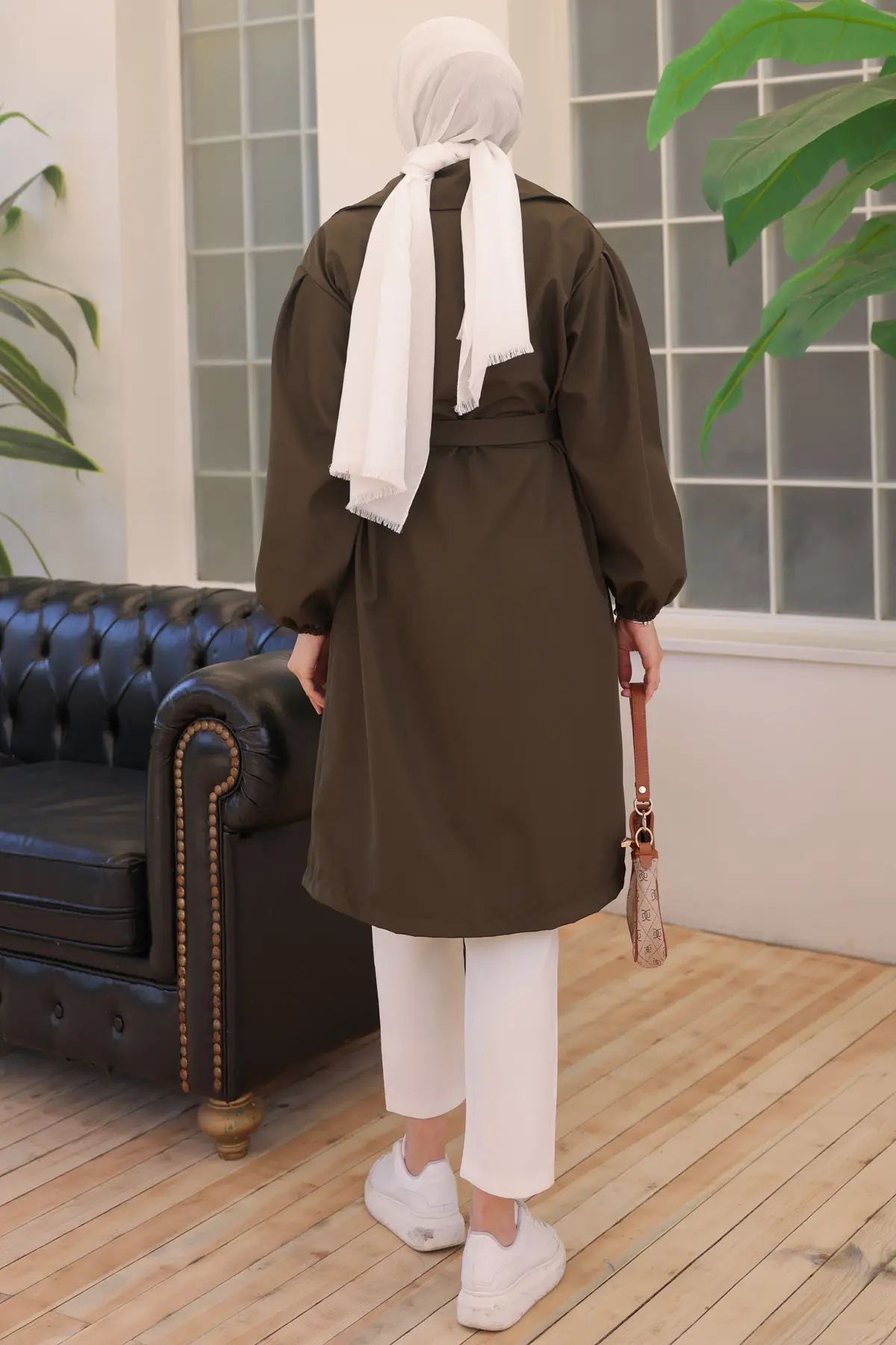 Belt Trench Coat-detail