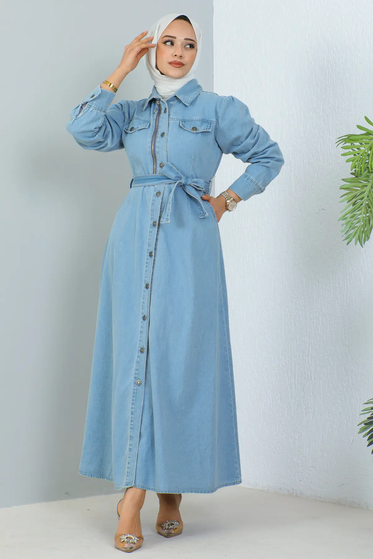 6810 Zıppered Cap Blue-detail