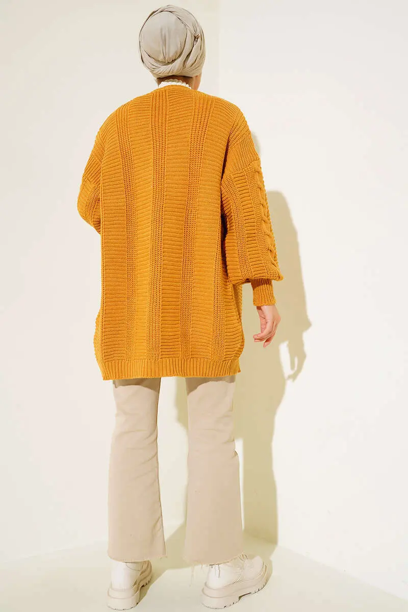 New Yellow Cardigan-detail