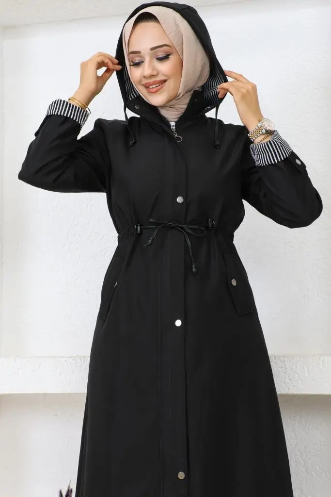 New Black Trenchcoat-detail
