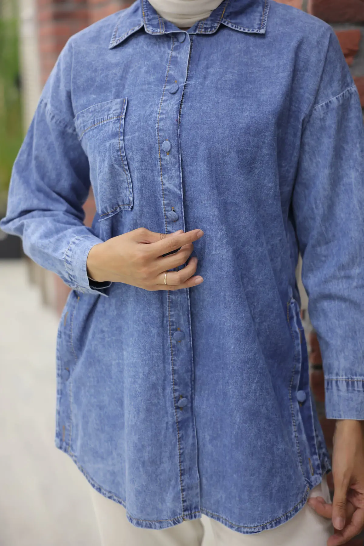 Denim Shirt-detail