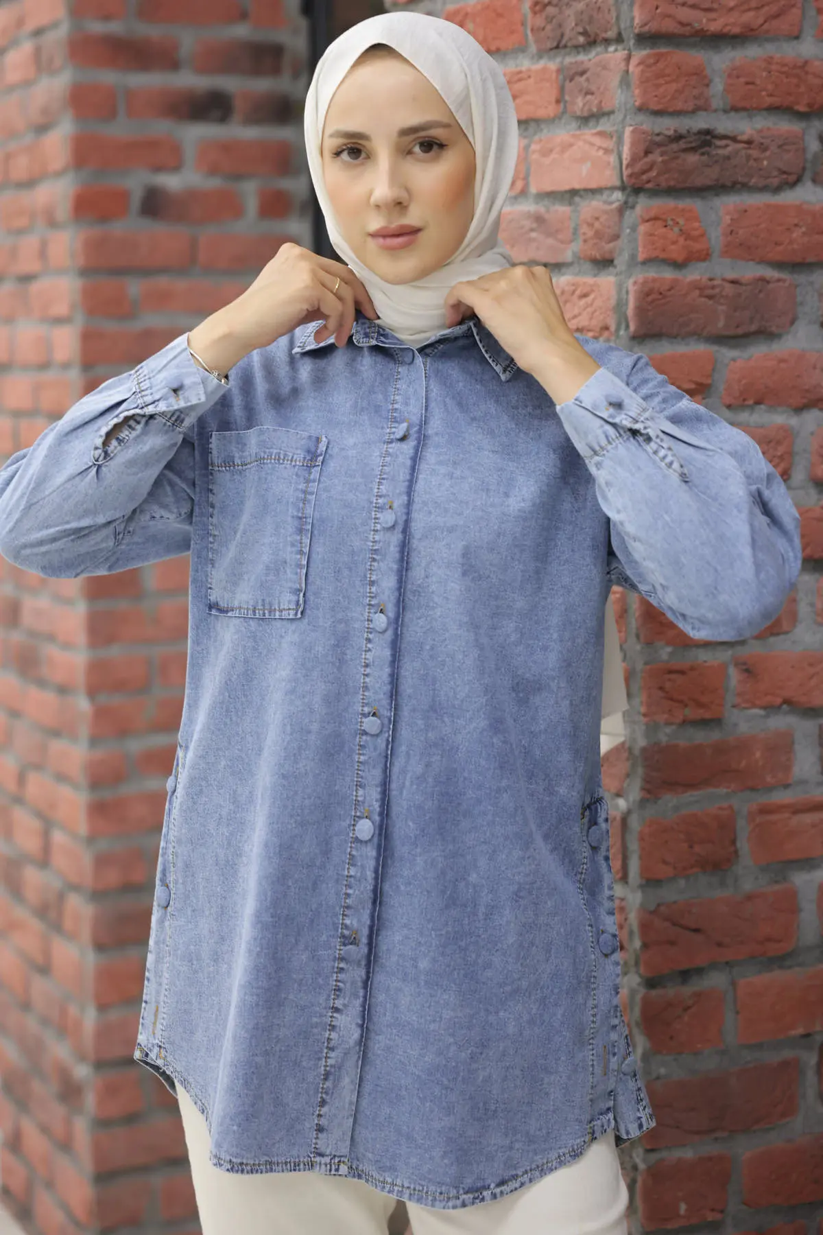 Denim Shirt-detail