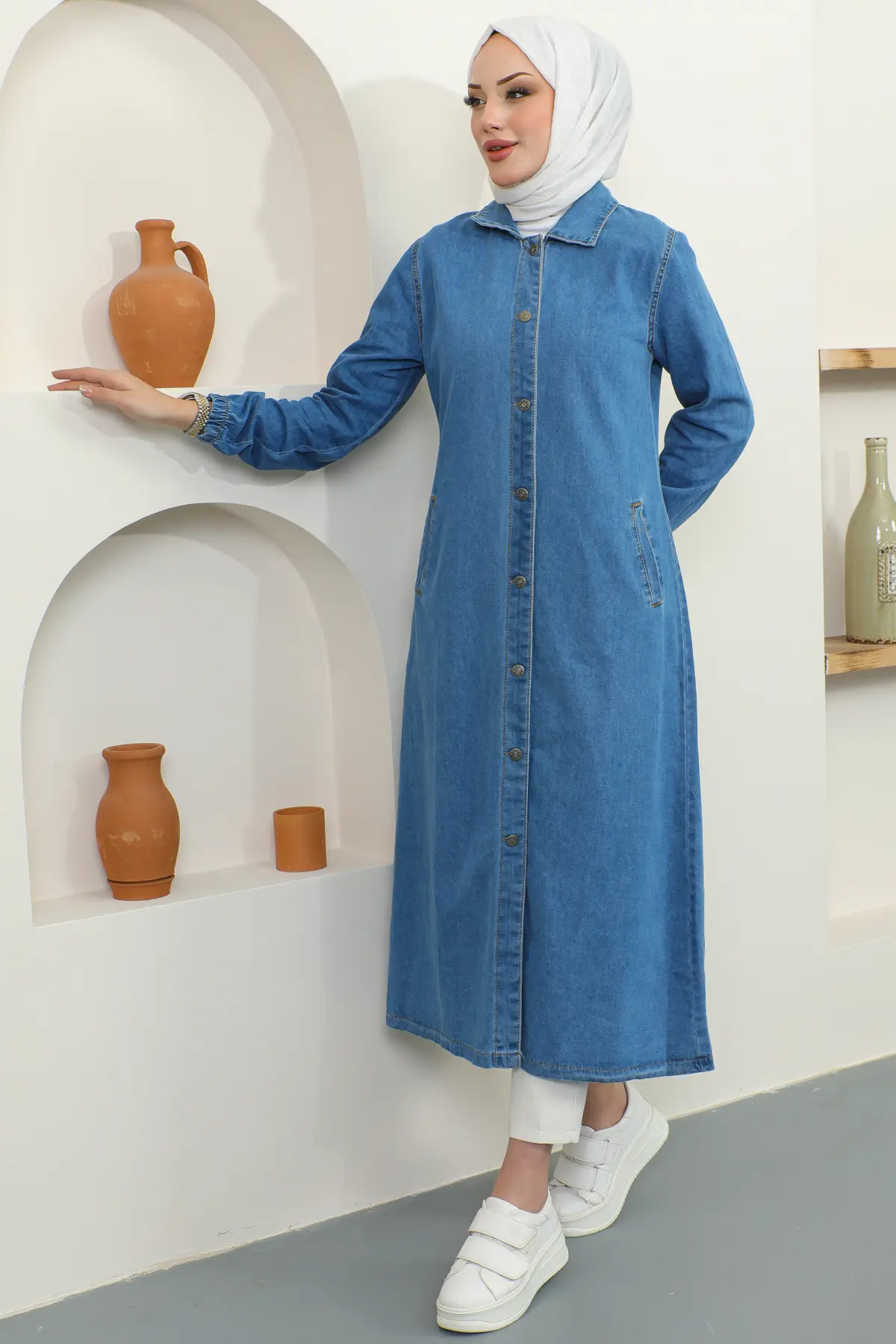 7809 Uzun Kot Kap Lacivert-detail