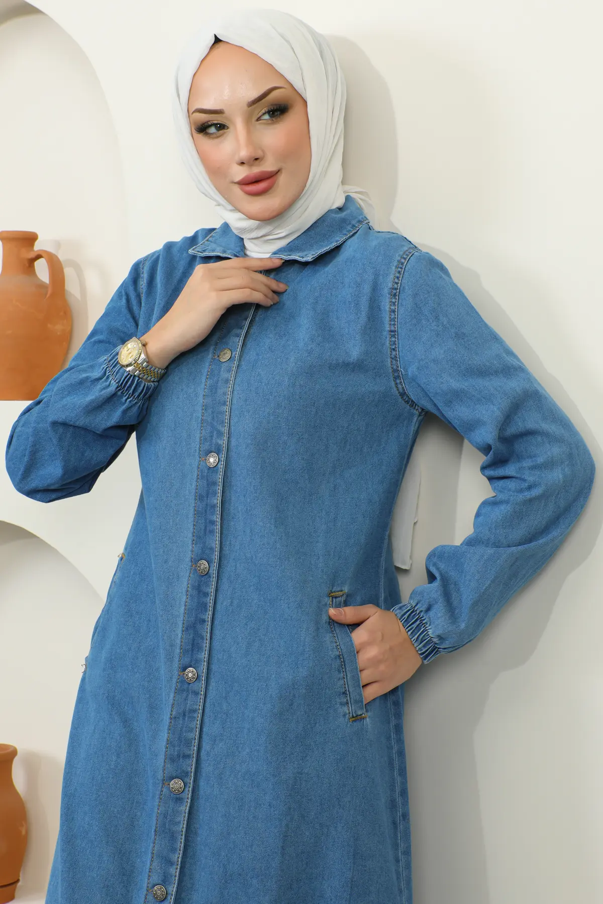 7809 Uzun Kot Kap Lacivert-detail