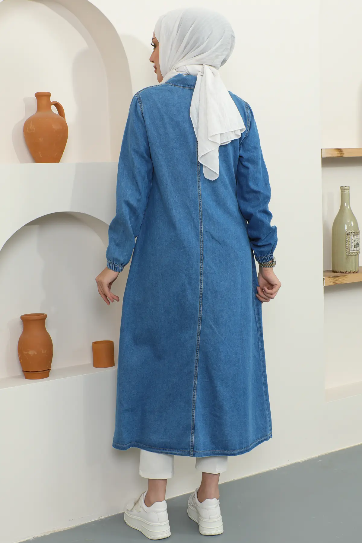 7809 Uzun Kot Kap Lacivert-detail