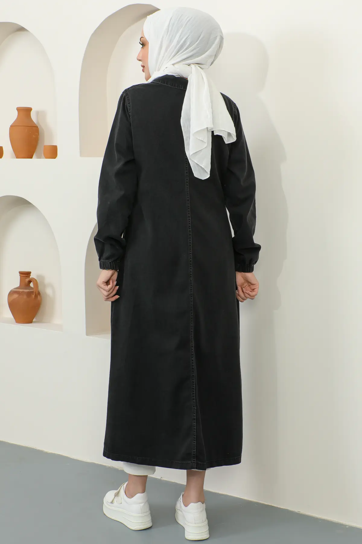 New Jean Abaya-detail