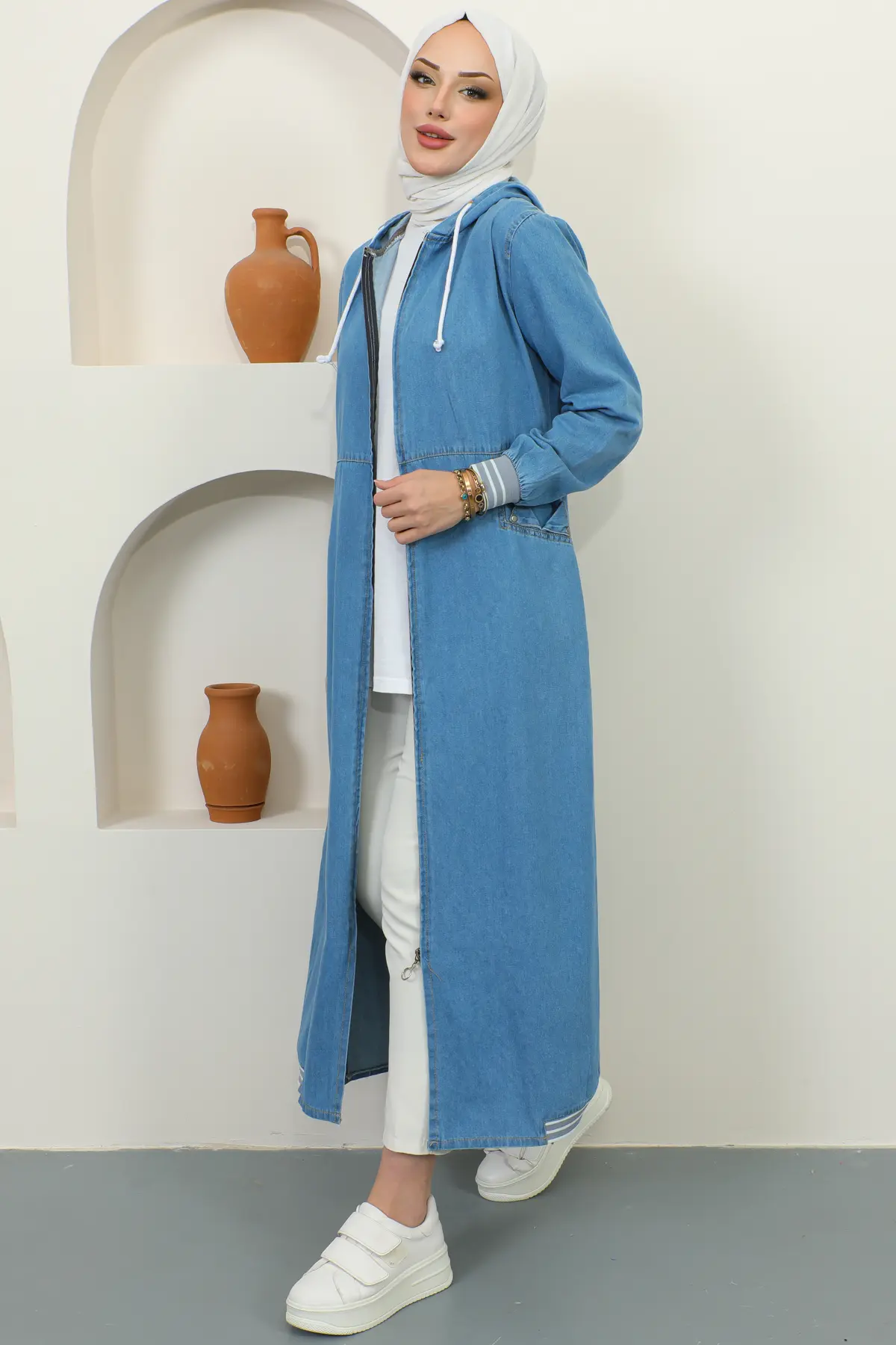 New Jean Abaya-detail