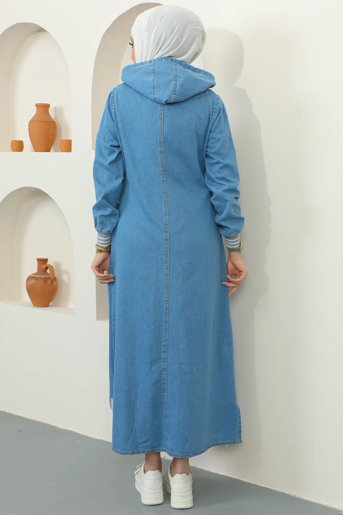 New Jean Abaya-detail