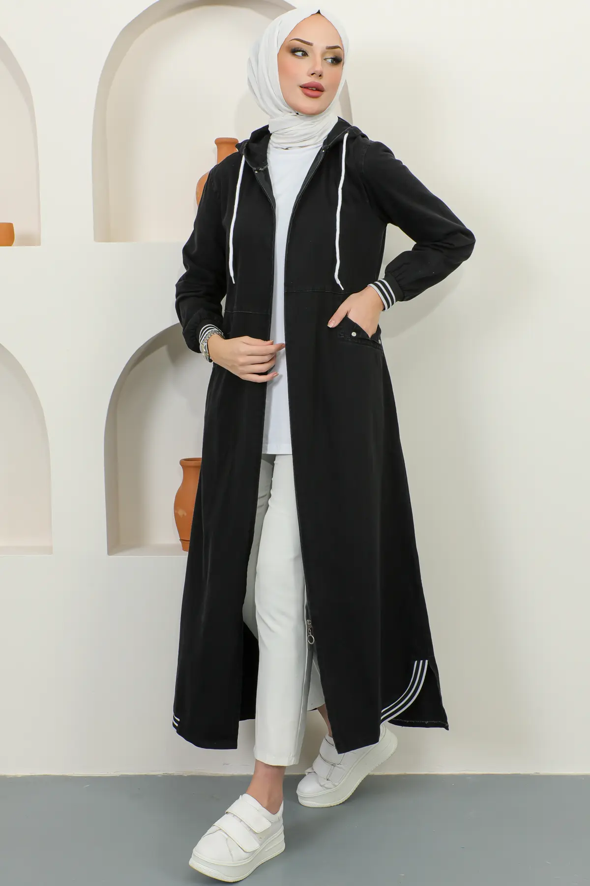 New Jean Abaya-detail
