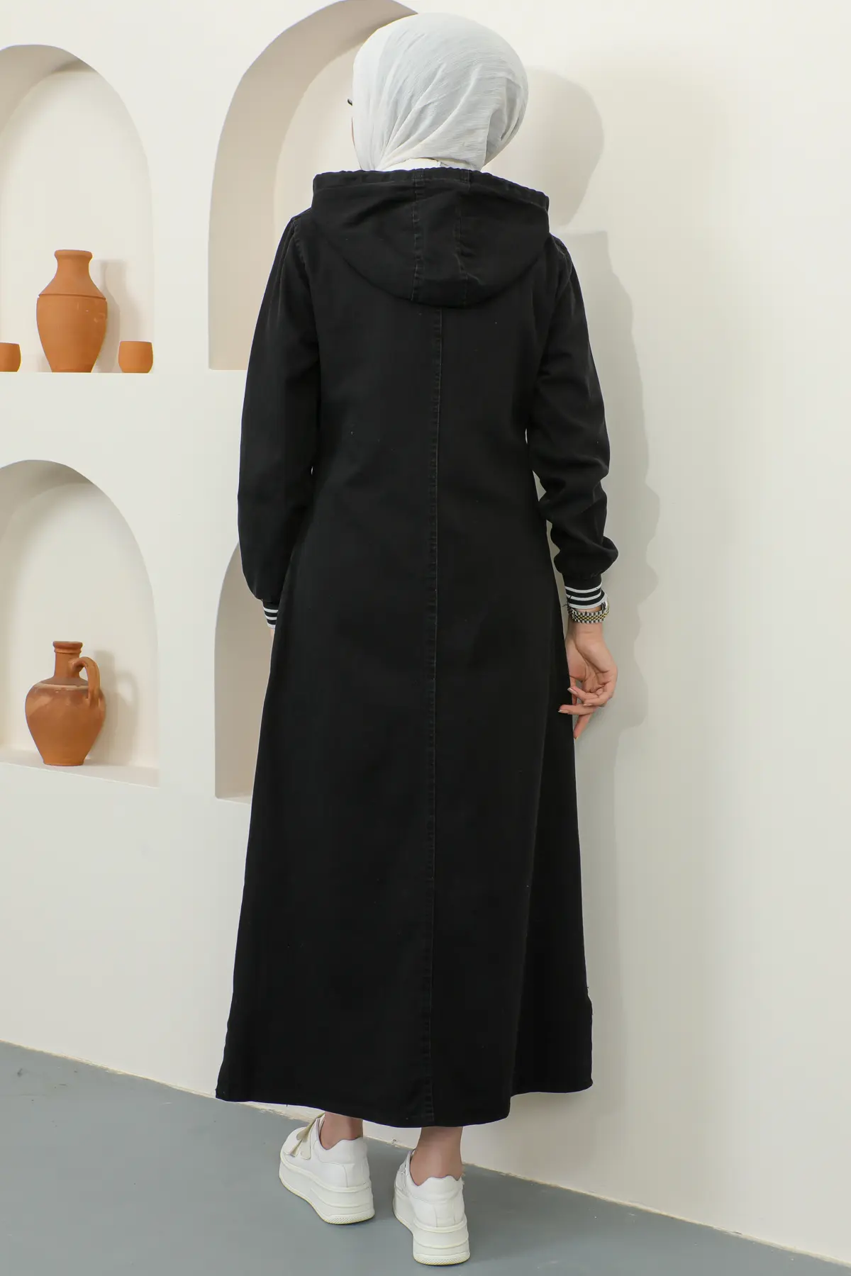 New Jean Abaya-detail