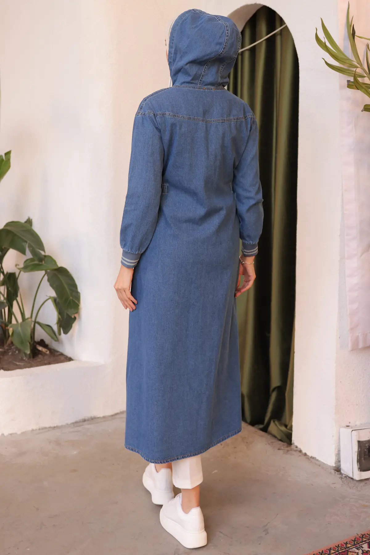 7914 Beli Lastikli Spor Kot Kap Lacivert-detail