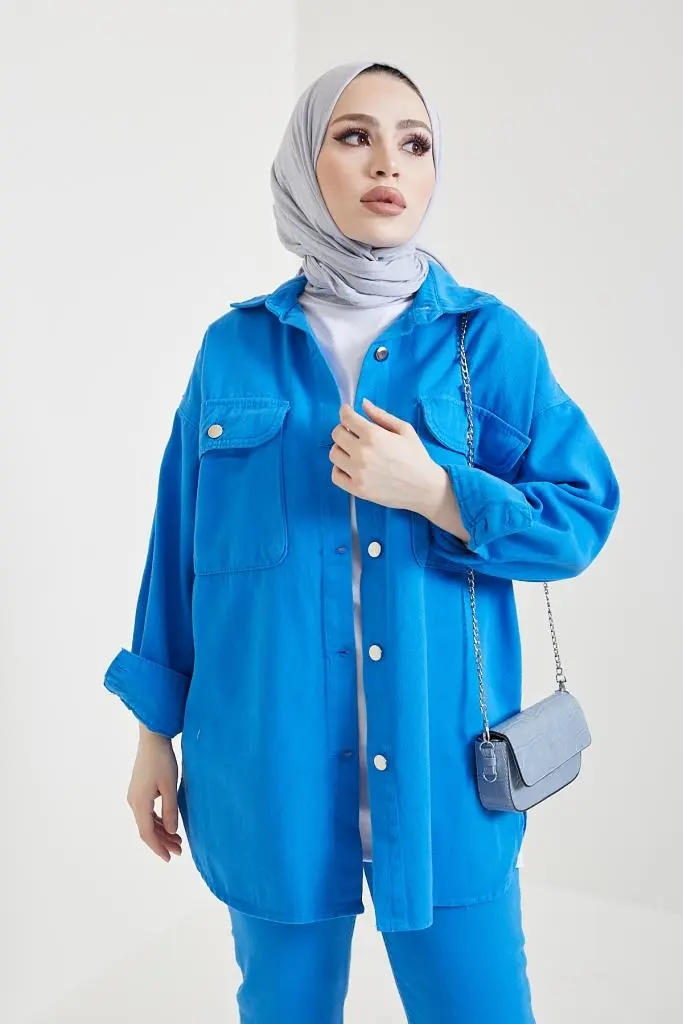 Sax Jacket And Pant Suit-detail