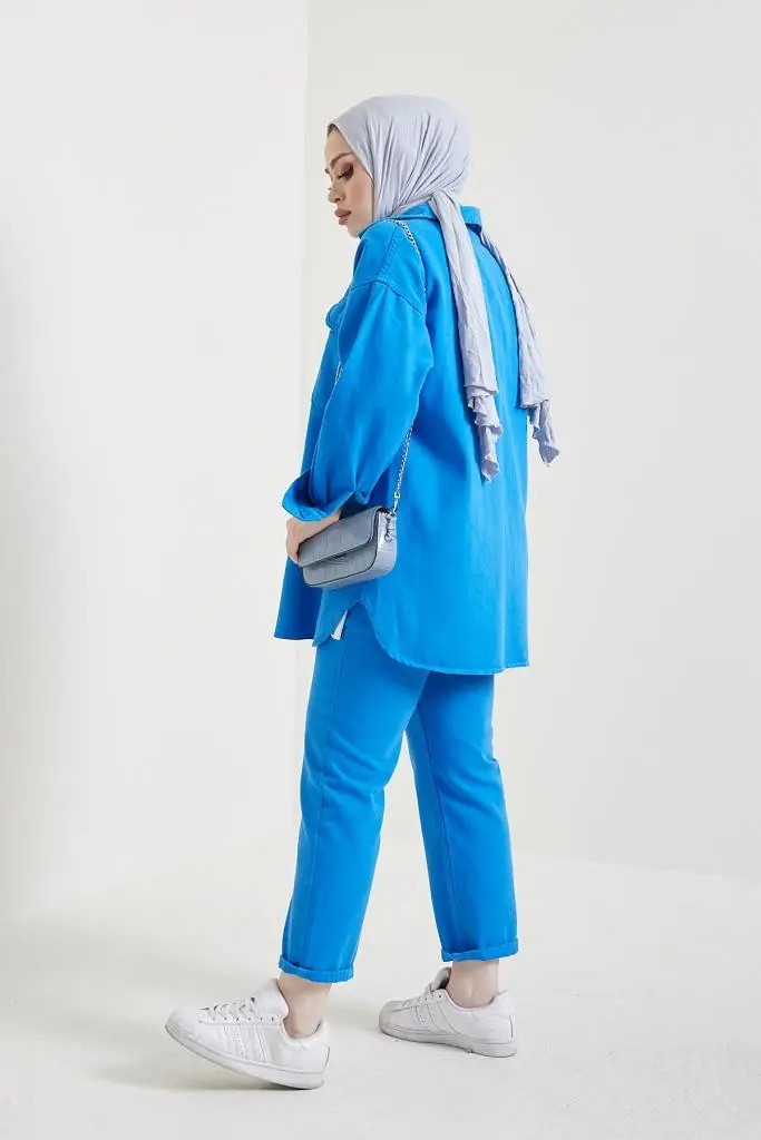 Sax Jacket And Pant Suit-detail