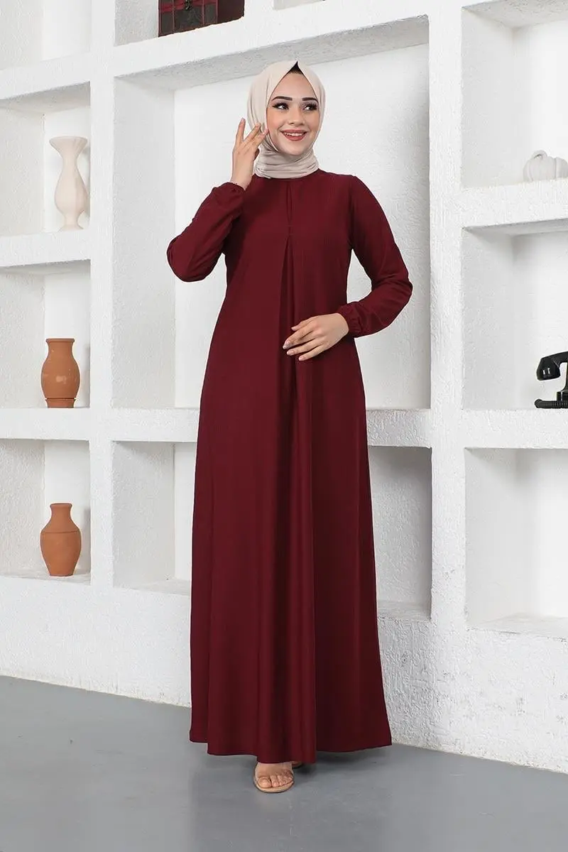 A Pleated Model Dress-detail