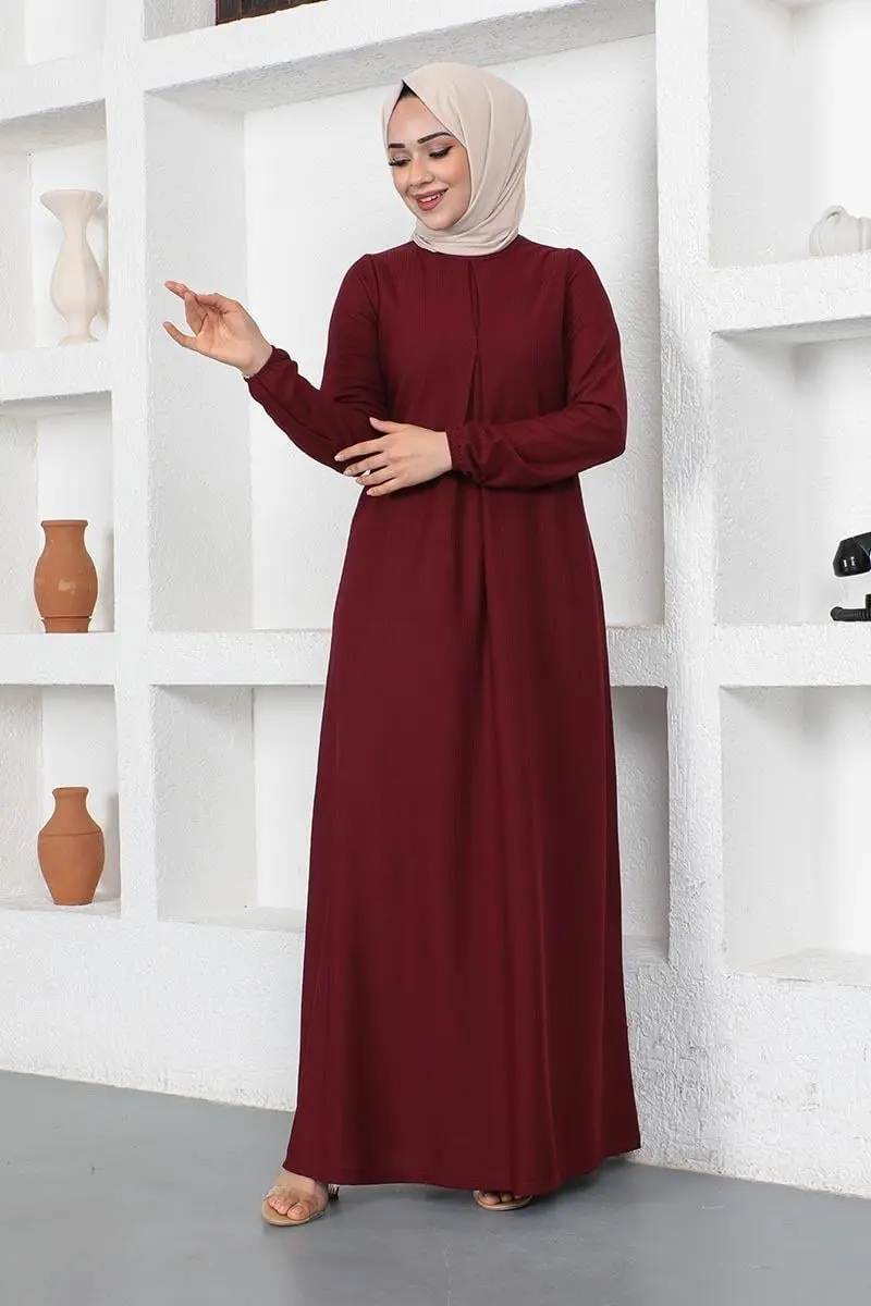 A Pleated Model Dress-detail