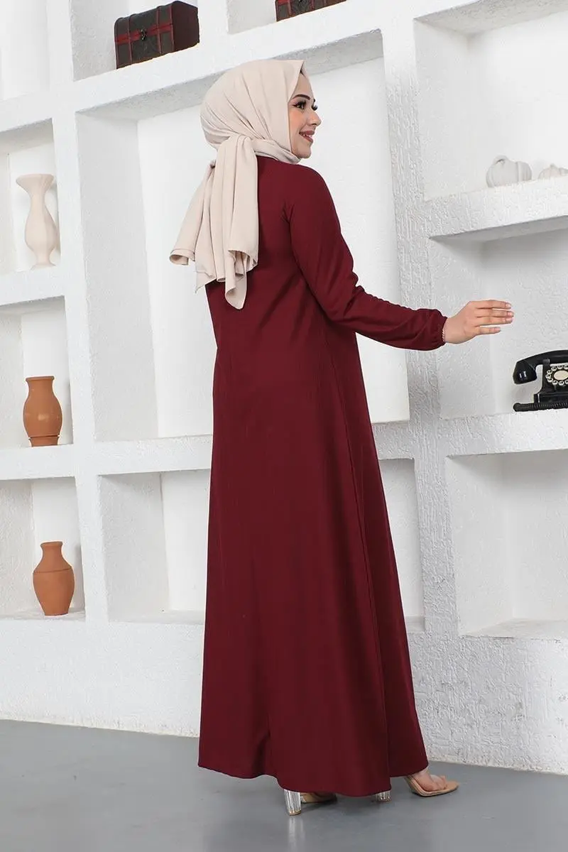 A Pleated Model Dress-detail