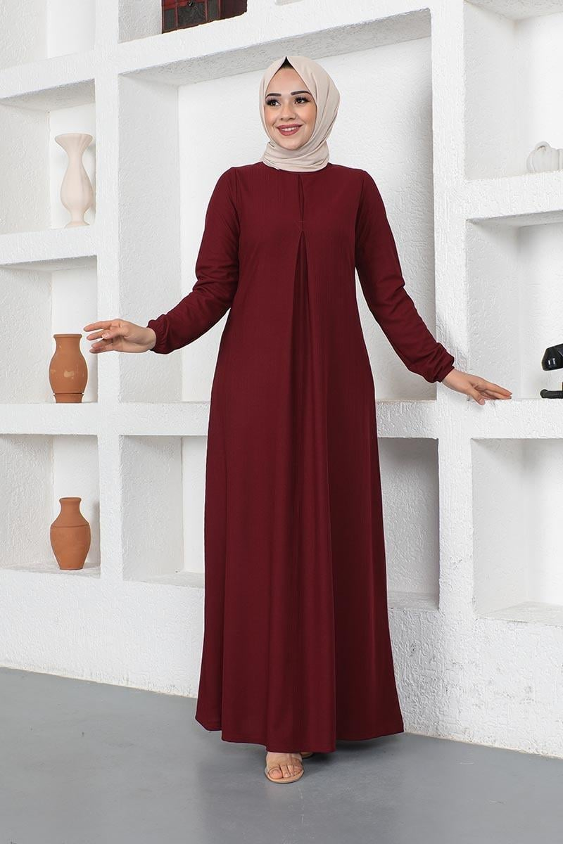 A Pleated Model Dress