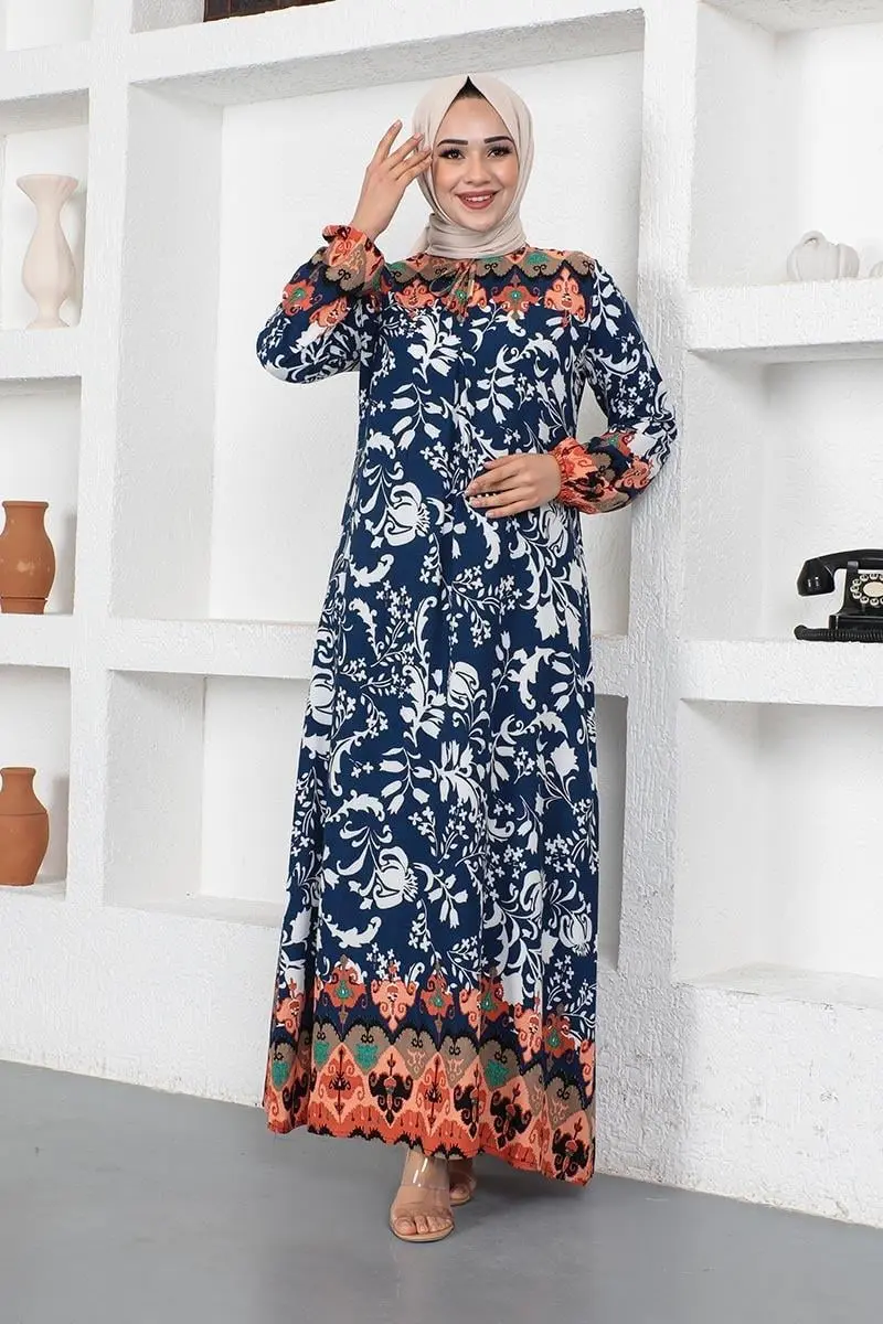 A Pile Model Tesettür Elbise-detail