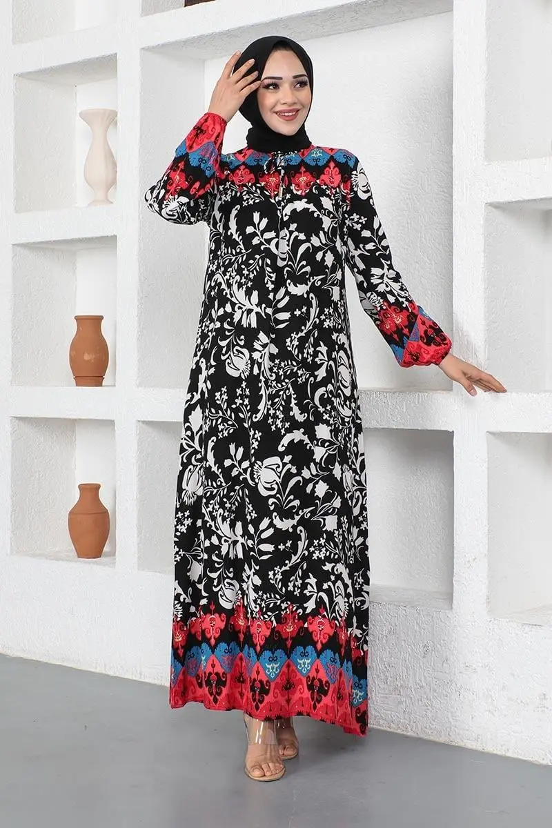 A Pile Model Tesettür Elbise-detail