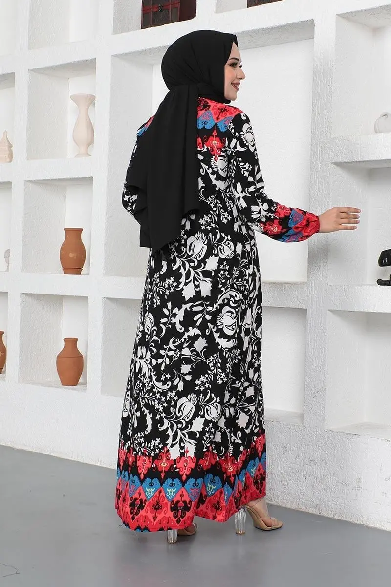 A Pile Model Tesettür Elbise-detail