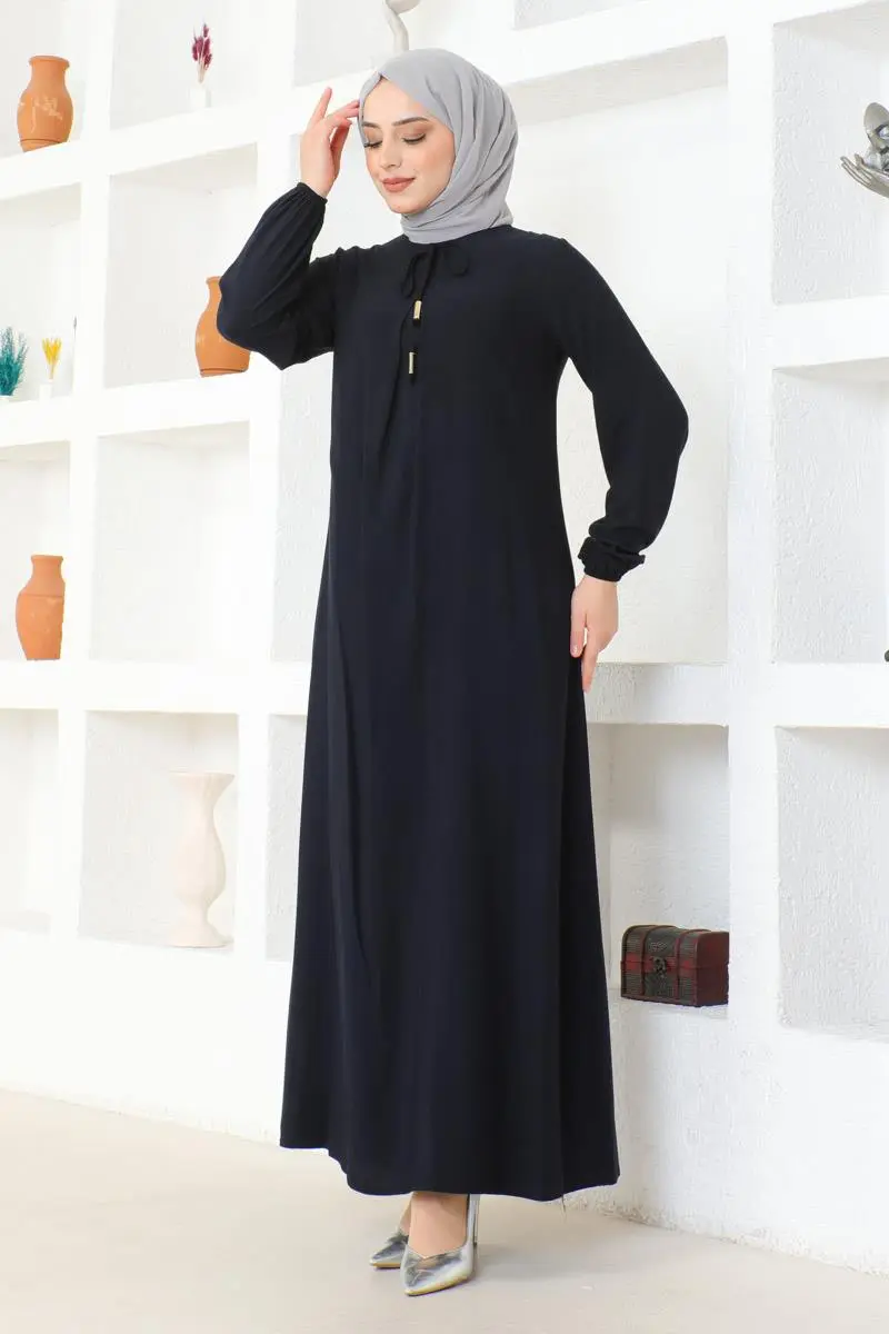 A Pile Viskon Elbise-detail