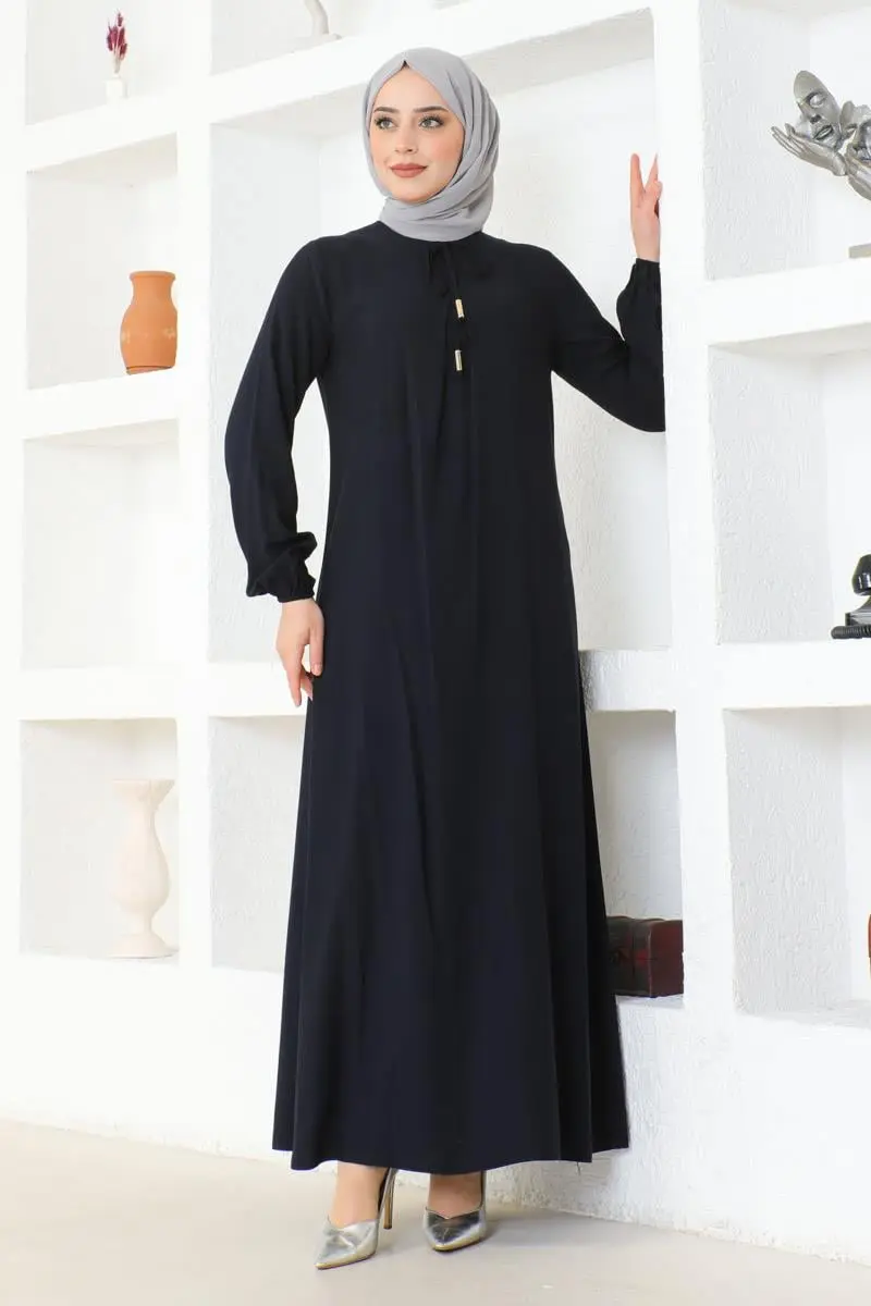 A Pile Viskon Elbise-detail