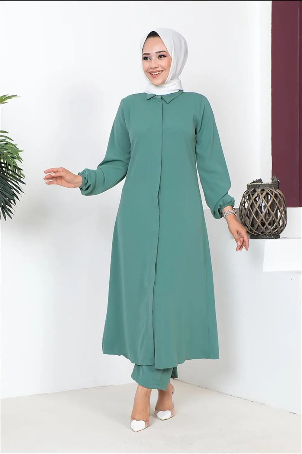 Aerobin Long Hijab Suit-detail