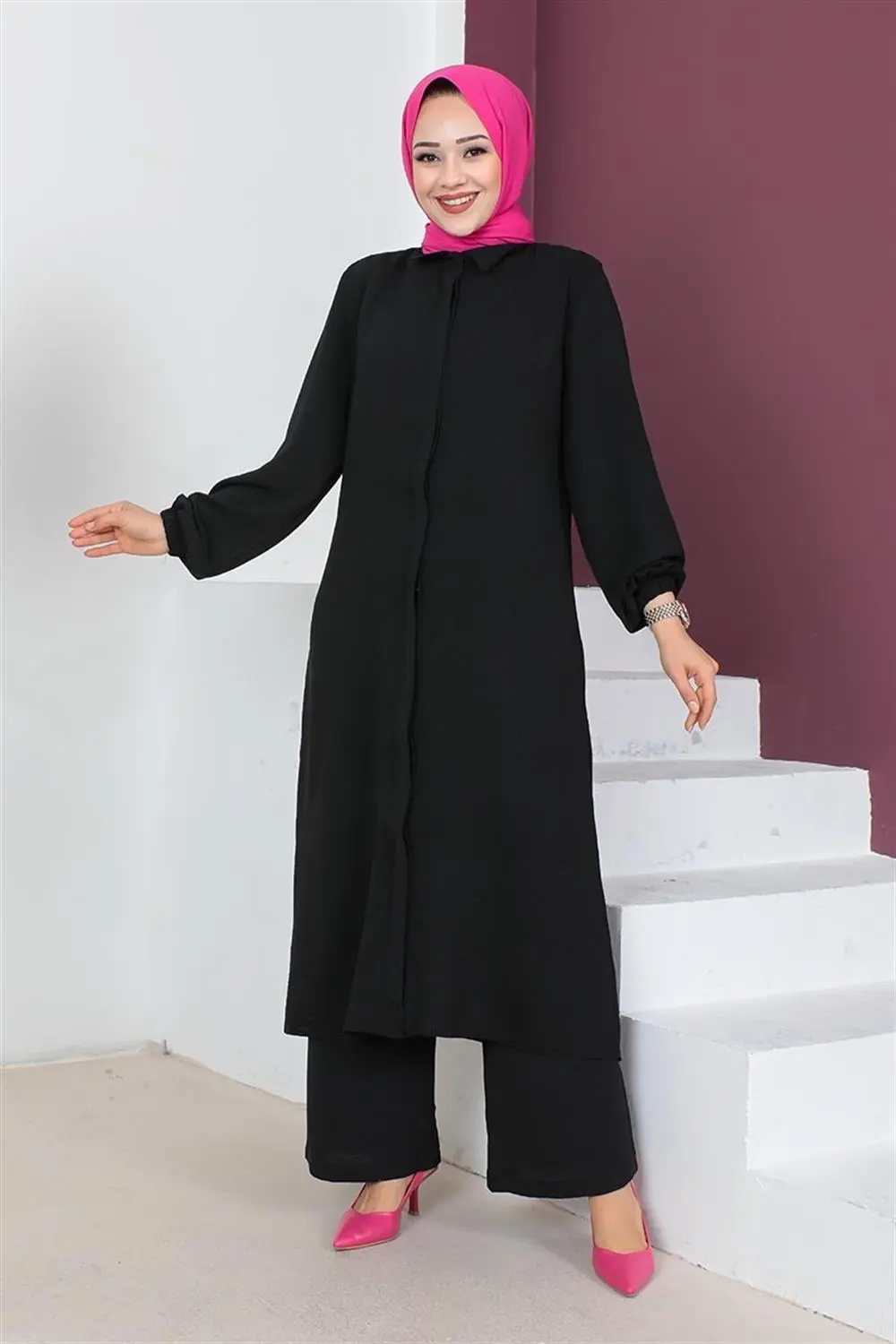 Aerobin Long Hijab Suit-detail