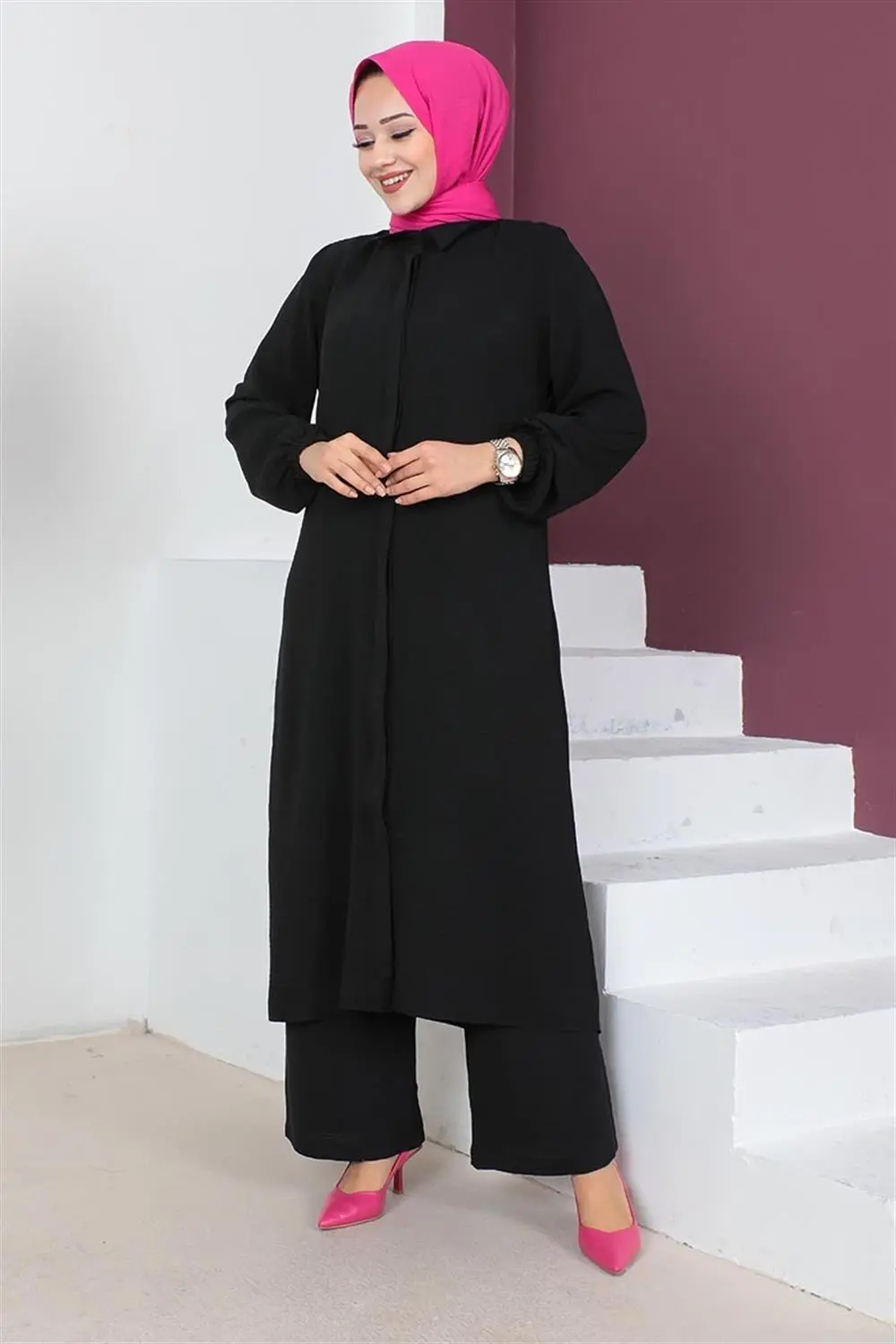 Aerobin Long Hijab Suit-detail