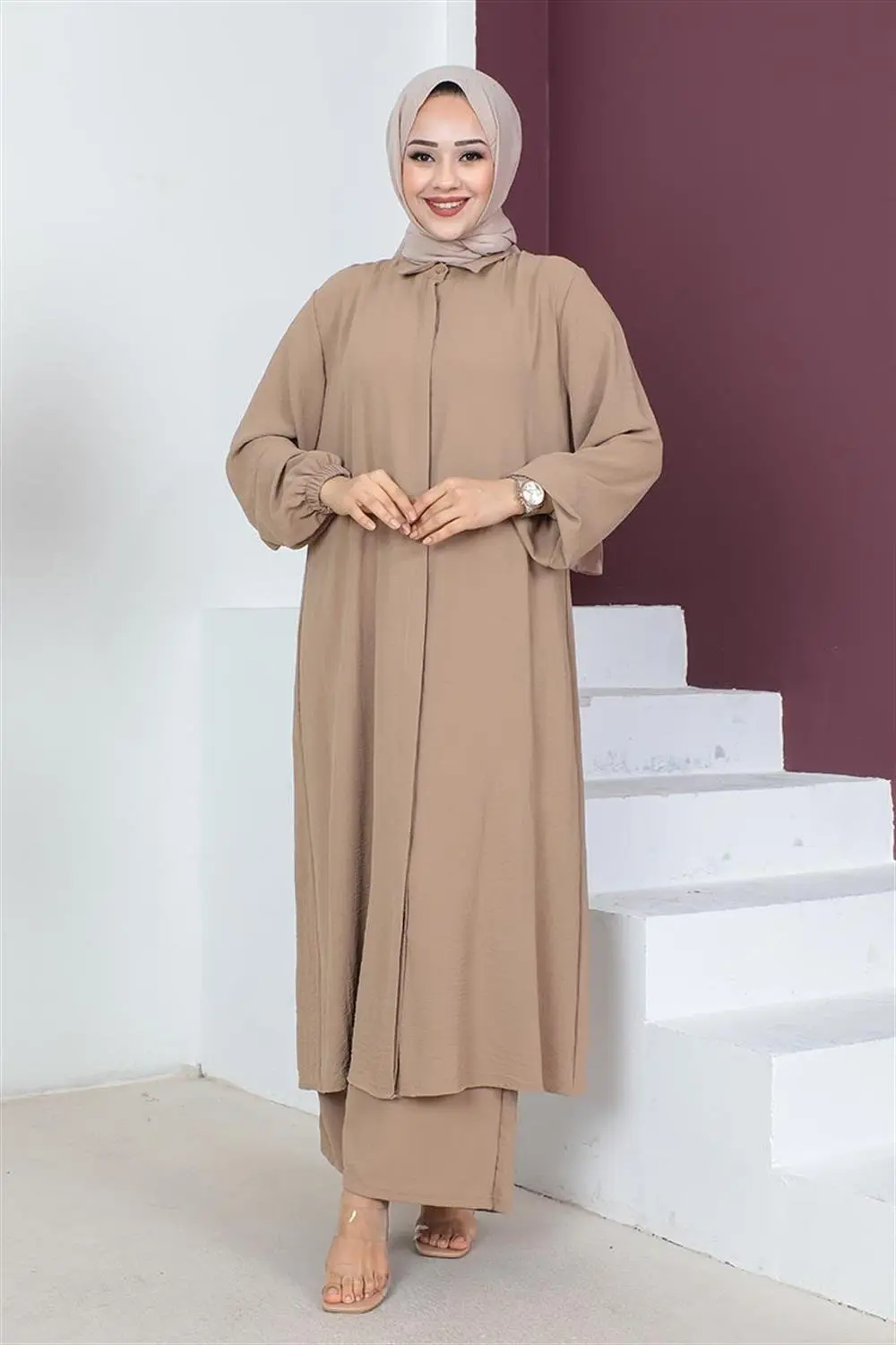 Aerobin Long Hijab Suit-detail