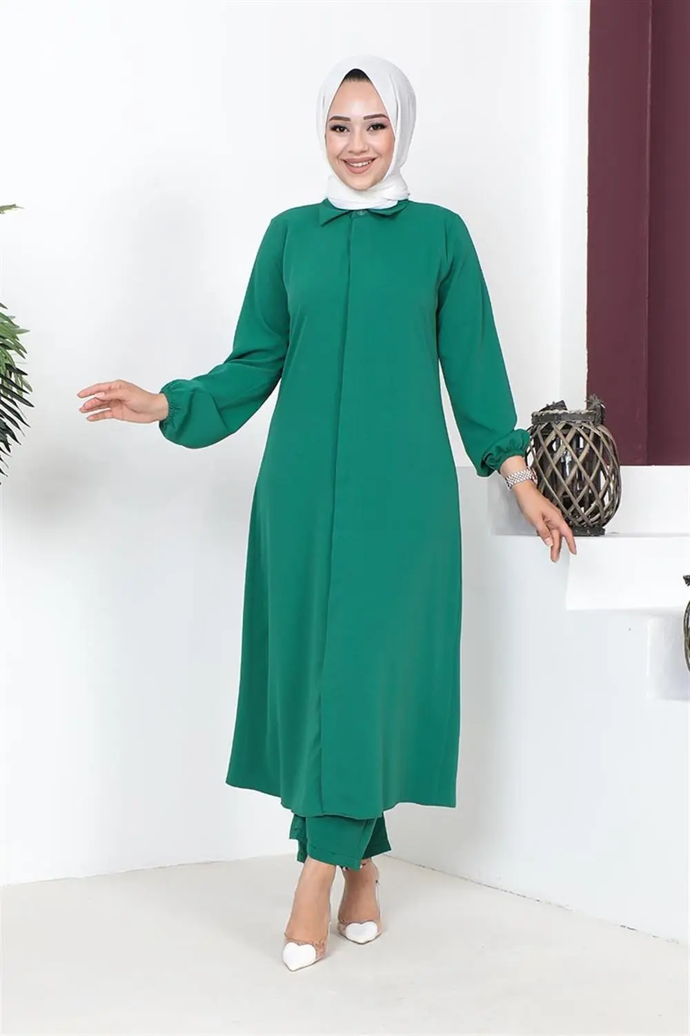 Aerobin Long Hijab Suit-detail