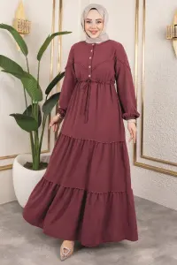 Alisa Aerobin Elbise Bordo