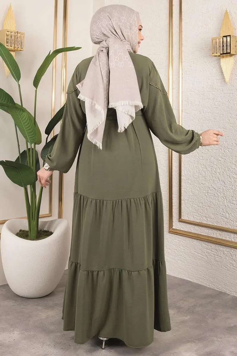 Alisa Aerobin Elbise Haki-detail