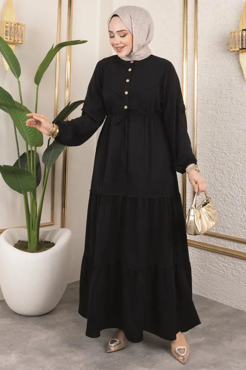 Alisa Aerobin Elbise Siyah-detail