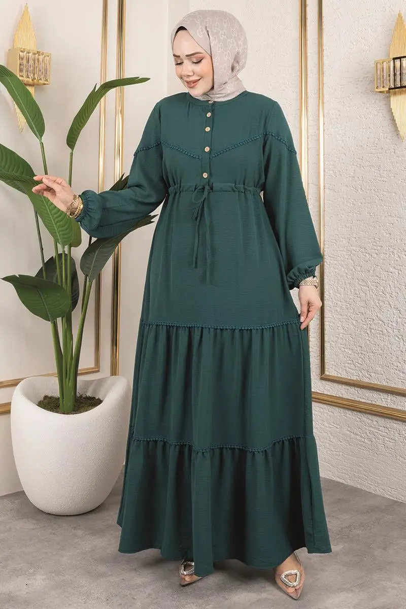 Alisa Aerobin Elbise Zümrüt Yeşili-detail