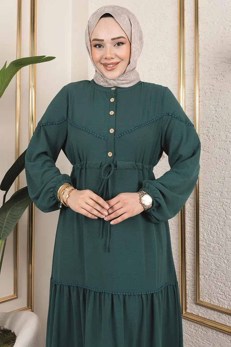 Alisa Aerobin Elbise Zümrüt Yeşili-detail