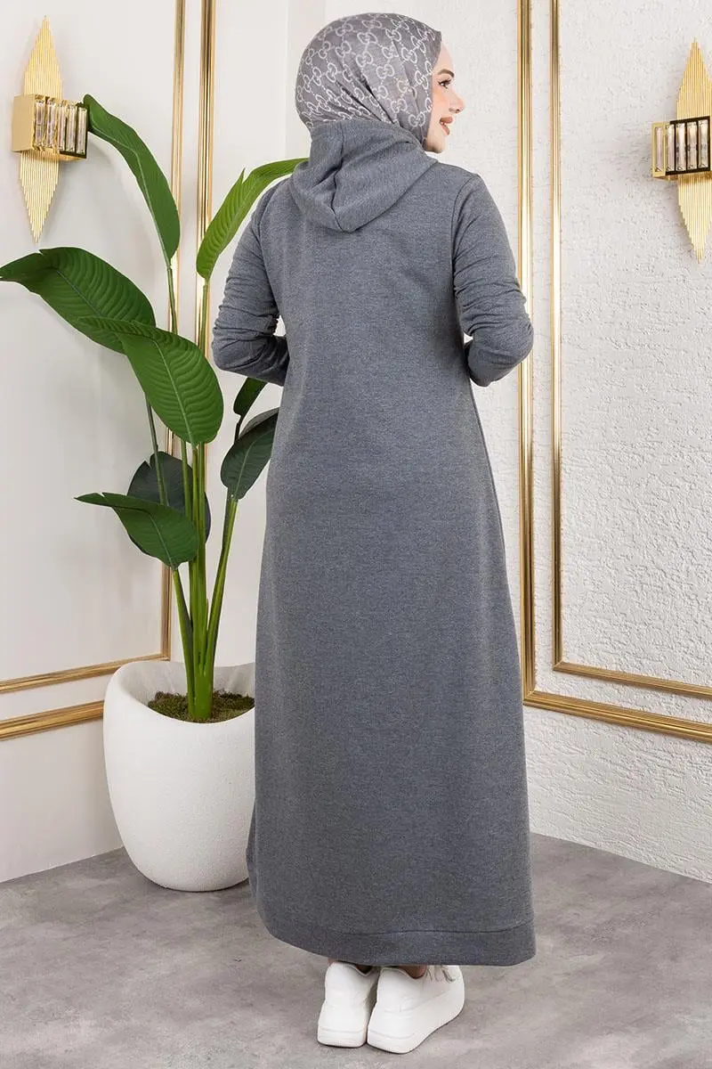 Arma Detaylı Spor Elbise Antrasit-detail