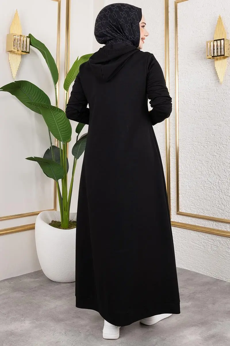 Arma Detaylı Spor Elbise Siyah-detail