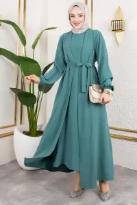 Asil Abaya Takım Mint