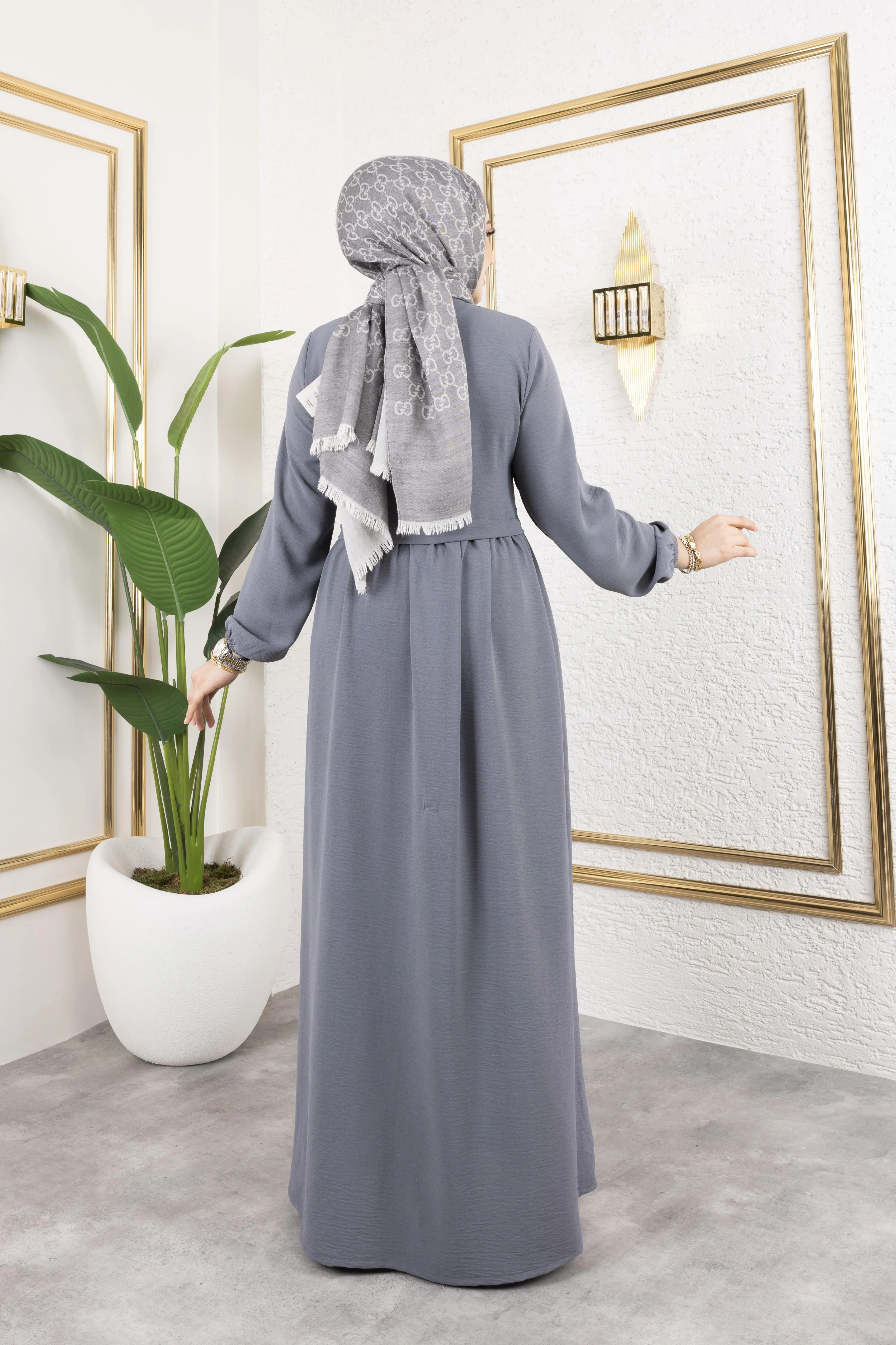 Bağcıklı Aerobin Ferace Gri-detail